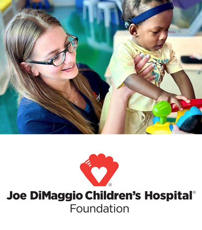 Pediatric patient with child life specialist